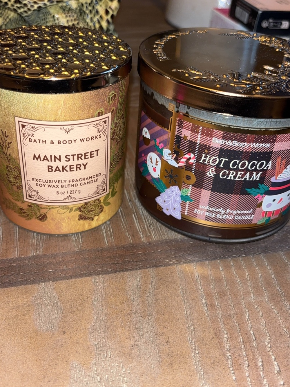 Bath & Body Works Gold Main Street Bakery & Hot Cocoa & Cream Duo